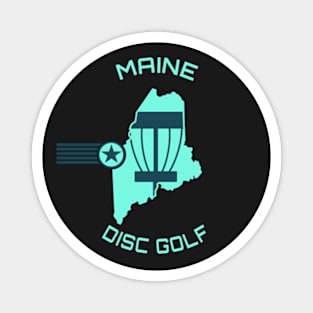 Maine Disc Golf - Light Green Shape Magnet